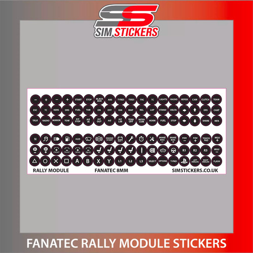 Adesivi modulo rally fanatec - modulo,